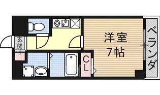 リベルテ北山【3階】の間取り
