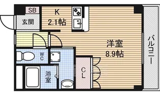 アンベリールM【3階】の間取り