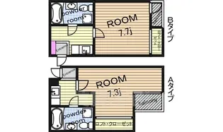 インフィニティ今池【2階】の間取り
