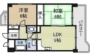 グランフィルドちくさ【3階】の間取り
