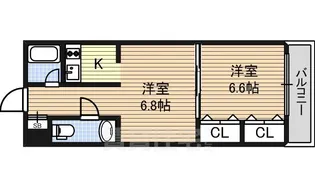 城木館【4階】の間取り