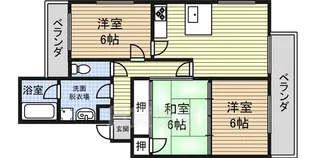 ヒルズ高峯【3A号室】の間取り