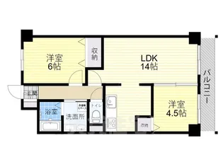 マンションエルミナール【4階】の間取り