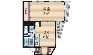 ハイツ昆陽【1階】の間取り