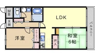 伊丹アイビーコート【3階】の間取り