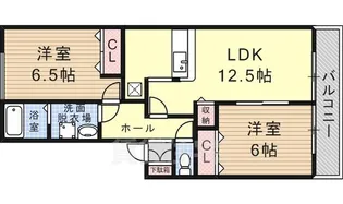 メロディーヒルズB棟【1階】の間取り
