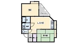 蔵野北野ビル【3階】の間取り