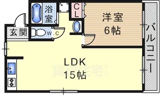ワイエムケイマンション【4階】の間取り