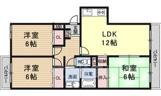 マンション寿【2階】の間取り