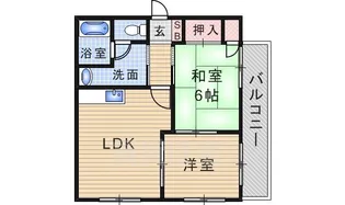 クレール恵彩【2階】の間取り