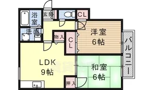 小坂ハイツ【2階】の間取り
