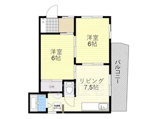 サンハイツ有堀【1階】の間取り