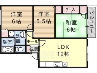ファミール池尻【2階】の間取り