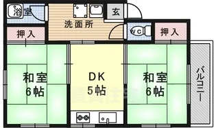ハイツ東有岡【3階】の間取り
