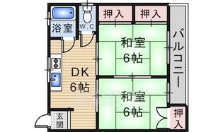 エス・テラス伊丹【1階】の間取り
