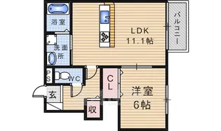シャルマン ヴィラ【1階】の間取り