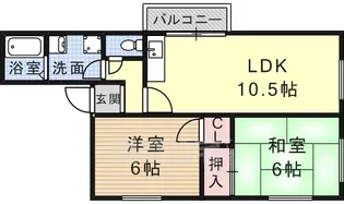 小坂ハイツ【1階】の間取り