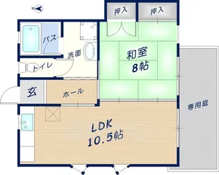 大阪府東大阪市若江東町1丁目【マンション】の間取り