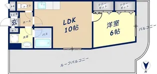 1LDKの間取り画像