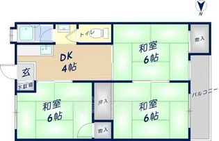 徳野コーポ【1階】の間取り