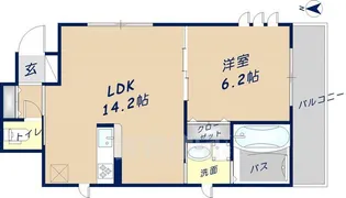 福田ハイツ【101号室】の間取り