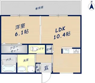 コルザテラス【1階】の間取り