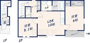 グレイスヴィラ【2階】の間取り