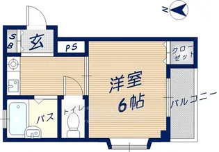 メゾン花園西【201号室】の間取り