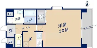 ジュネス花園【5階】の間取り