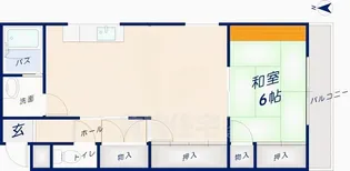 サンウエストニシノ【2階】の間取り