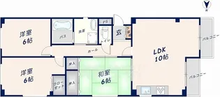 ヴェナビスタ石切【2階】の間取り