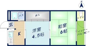 岩本マンション【2階】の間取り