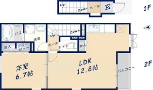 セレスコート本郷【2階】の間取り