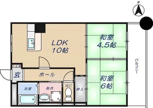 スターリースカイテラニシ【5階】の間取り