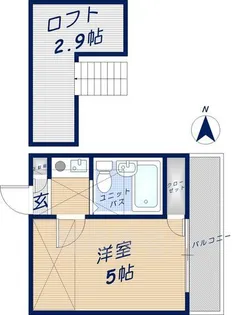 ハッピーヒルズ喜里川【1階】の間取り
