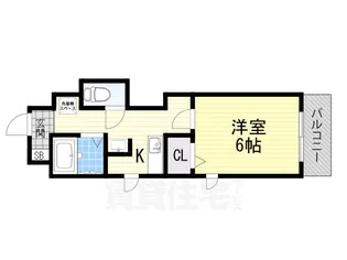 ポレール新石切【2階】の間取り