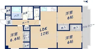 セピア辻井横小路【6階】の間取り