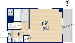 シーウエストコート【2階】の間取り