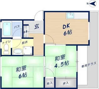 山本マンション【1階】の間取り