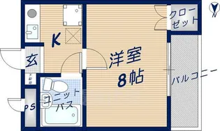 ラ・ヴィスタ弥生【3階】の間取り