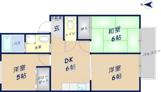 シャルマン横小路【2階】の間取り