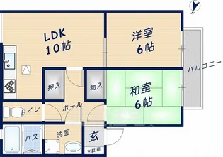 シルエーラ喜里川【102号室】の間取り