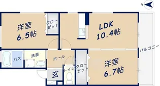 エスペランサ1【2階】の間取り