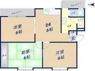 ブルーハイツ【2階】の間取り