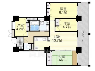 希来里【27階】の間取り