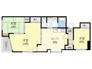 伊勢山ハイツ【3階】の間取り