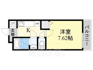 大阪府堺市北区北花田町4丁【アパート】の間取り
