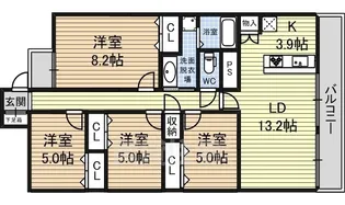 シティコーポ正木【9階】の間取り