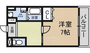 リリーパール大宝【1階】の間取り
