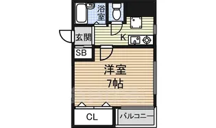 パレ千郷【3階】の間取り